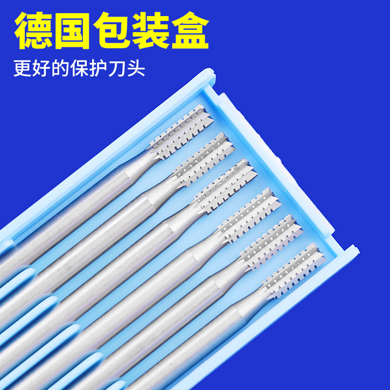 2 35 straight teeth imported from Germany olive core carving head fruit core ivory fruit bone electric grinding machine tool milling cutter