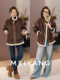 Meiyang Wild Chestnut Fur Coat Amber Time! Faux Fur Polar Fleece [Wide]