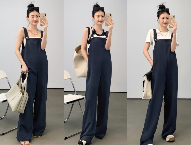 Боди/брюки 美洋meiyang【70系列清仓特卖捡漏】奥地利假日背带裤 阔腿连身裤