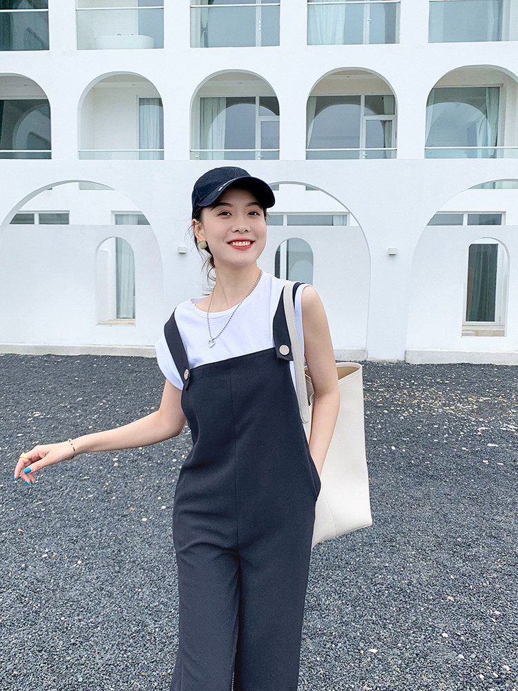 Боди/брюки 美洋meiyang【70系列清仓特卖捡漏】奥地利假日背带裤 阔腿连身裤