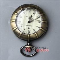 Antique pocket watch mens mechanical clock antique miscellaneous Republic of China mechanical watch craft ornaments Chinese old copper watch