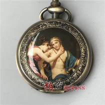 Antique pocket watch mens retro mechanical clock antique miscellaneous Republic of China mechanical watch pendant old classical copper watch gift