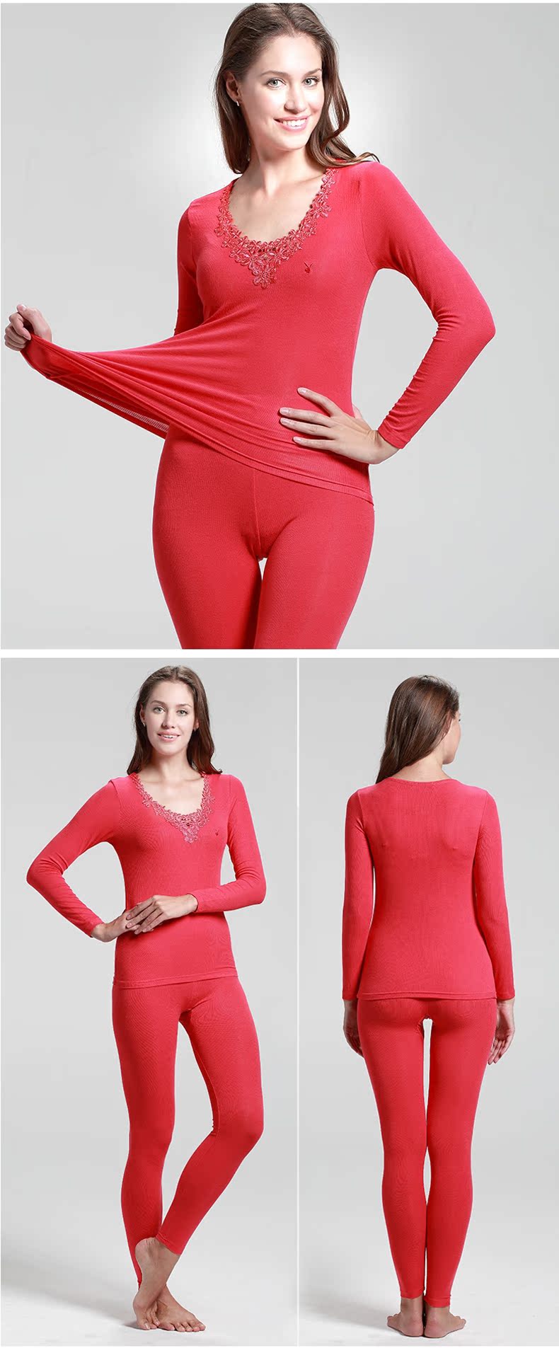 Sous-vêtement thermo jeunesse PLAYBOY simple en coton - Ref 769515 Image 13