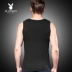 Playboy mùa hè mỏng đáy quần vest nam cotton bó sát tập thể dục cổ vuông vest phiên bản Hàn Quốc của thủy triều