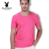 Playboy quần áo mens mùa hè cổ chữ V 2020 bông mới t-shirt vòng cổ xu hướng nửa tay áo ngắn tay phiên bản Hàn Quốc 