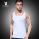 Playboy mùa hè mỏng đáy quần vest nam cotton bó sát tập thể dục cổ vuông vest phiên bản Hàn Quốc của thủy triều