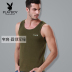 Playboy mens ấm vest nam trúng mùa đông áo sơ mi mùa thu đáy cộng với nhung dày lót đánh dấu đầu bông chặt chẽ. 