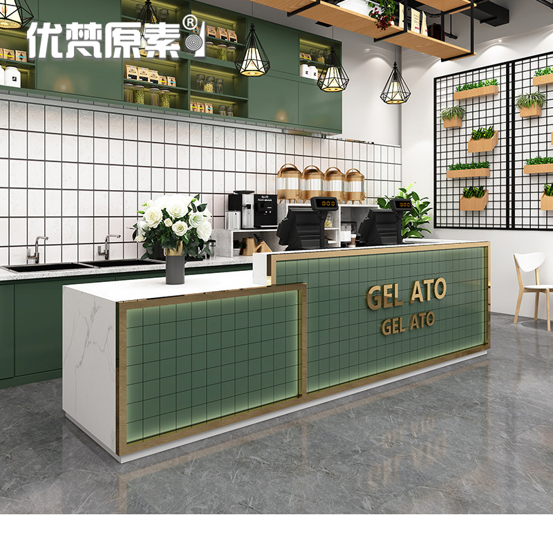Cash-up Light Luxury Beauty Store Front Desk Commercial Handbook Bar Modern Simple Fashion Mother and Bar