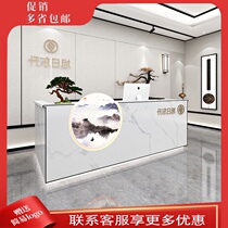 Creative beauty salon cashier bar company Club Cafe modern minimalist counter front desk custom reception desk
