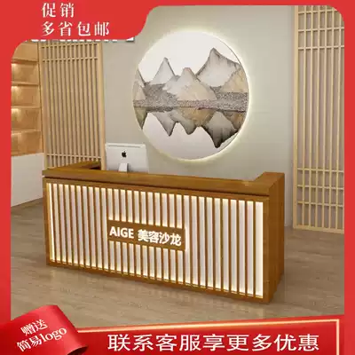 Bar New Chinese Clothing Store Front Desk Reception Desk Tea House Beauty Salon Sweet Shop Custom Counter Catering Shop Custom Counter Catering Counter