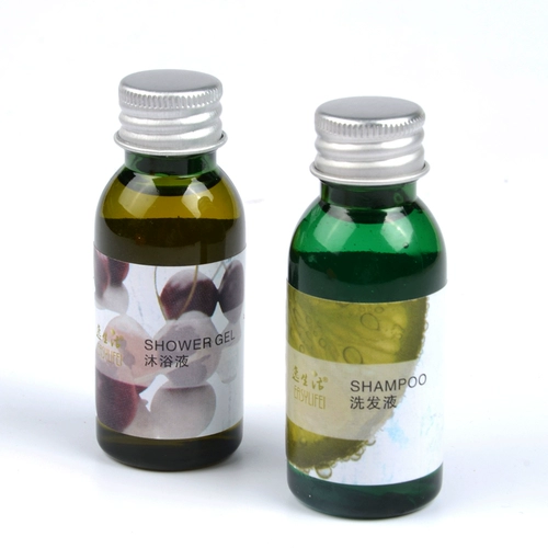 Одноразовые шампунь и гель для душа для пятизвездочных отелей, высококачественная жидкость в небольших бутылочках, индивидуальные туалетные принадлежности для отелей.