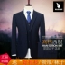 Bộ đồ vest Playboy nam 3 mảnh phù hợp với Slim kinh doanh chuyên nghiệp phù hợp với phù hợp nhất người đàn ông chú rể váy cưới Suit phù hợp