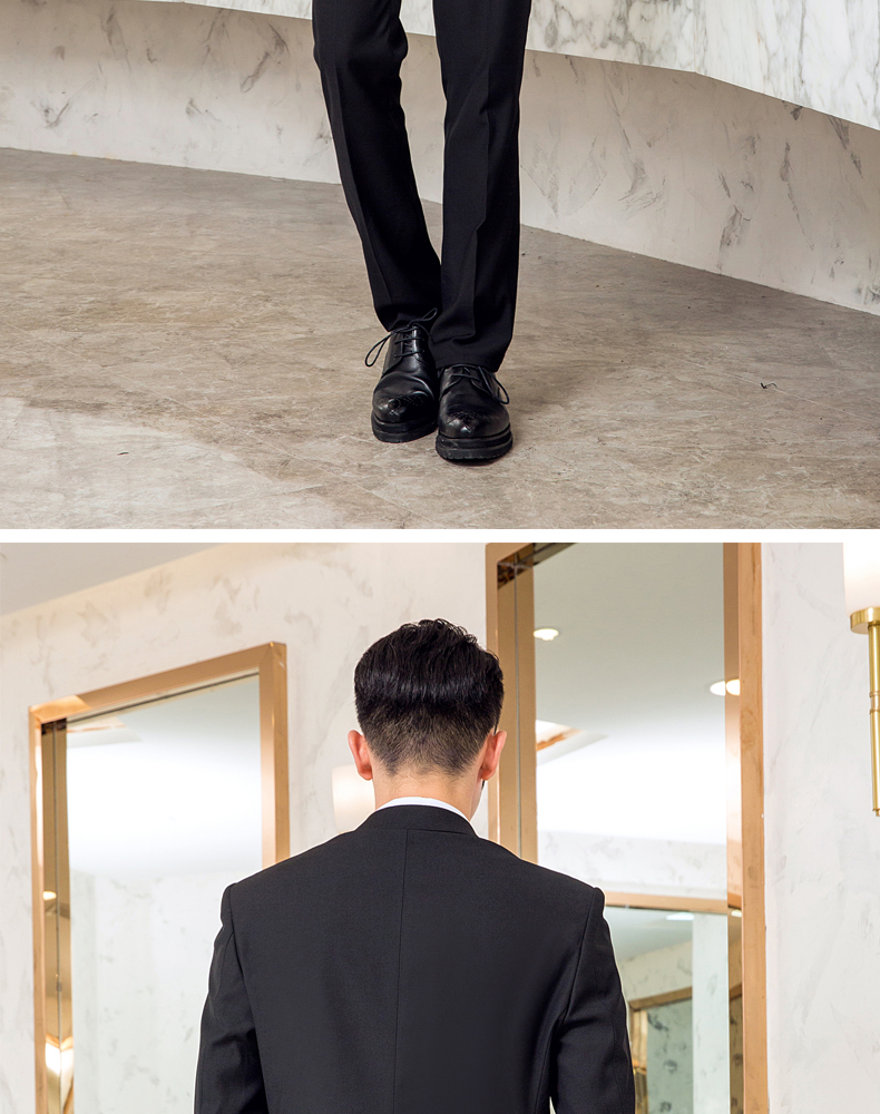 Bộ đồ vest Playboy nam 3 mảnh phù hợp với Slim kinh doanh chuyên nghiệp phù hợp với phù hợp nhất người đàn ông chú rể váy cưới quần áo nam 