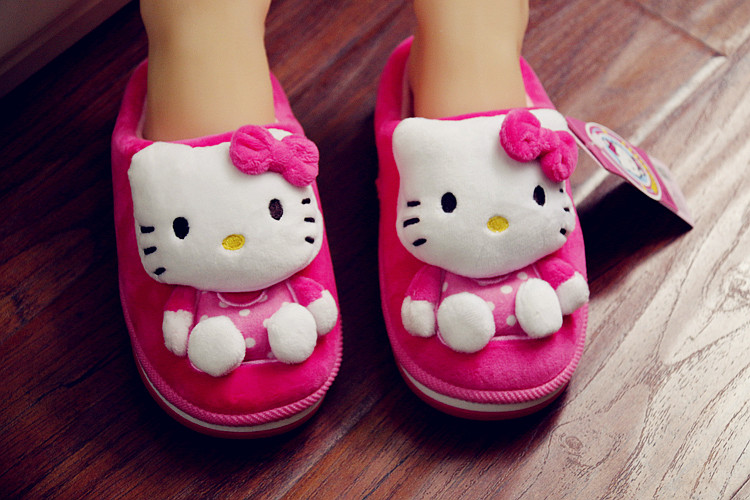 Chaussons enfants en autre HELLO KITTY pour hiver - semelle autre - Ref 986465 Image 11