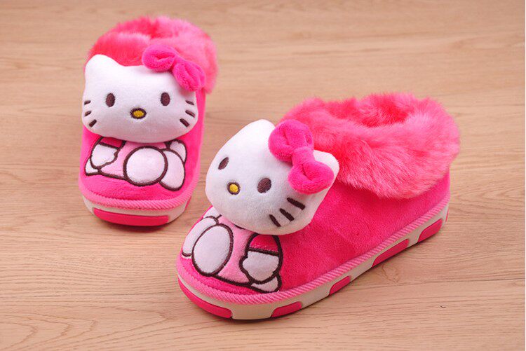 Pantoufles enfants en autre HELLOKITTY pour hiver - semelle autre - Ref 1024387 Image 11