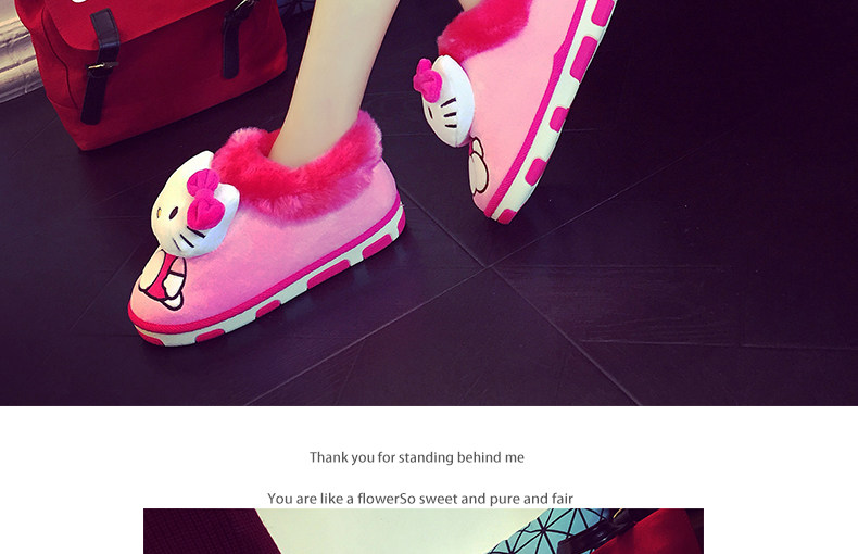 Pantoufles enfants en autre HELLOKITTY pour hiver - semelle autre - Ref 1024387 Image 18