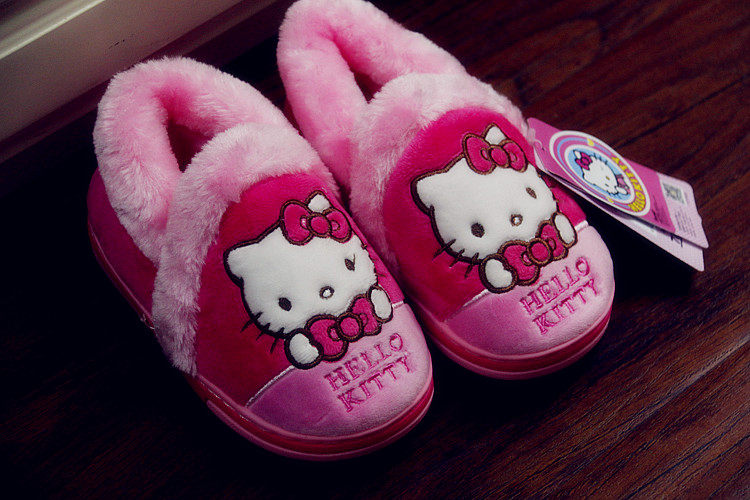 Chaussons enfants en autre HELLO KITTY pour hiver - semelle autre - Ref 1014246 Image 16