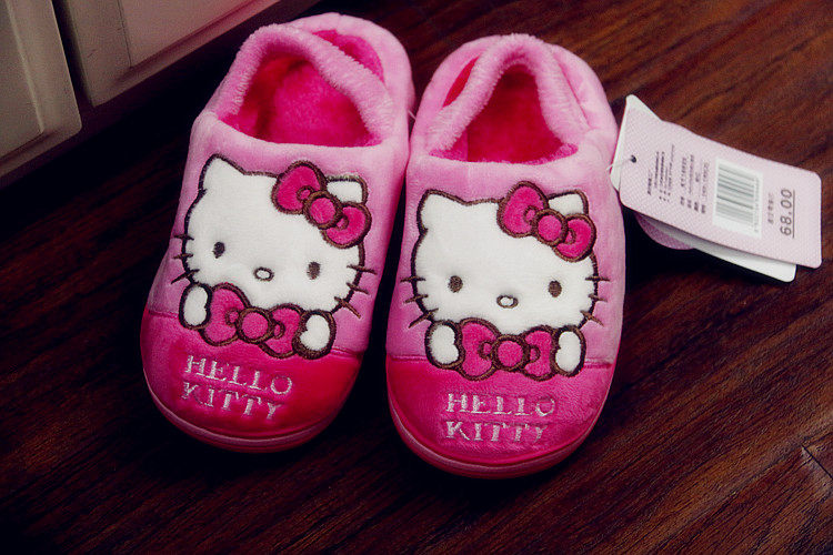 Pantoufles enfants en autre HELLOKITTY pour hiver - semelle autre - Ref 1006987 Image 13
