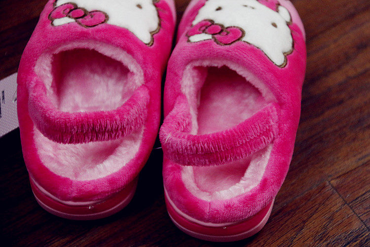 Pantoufles enfants en autre HELLOKITTY pour hiver - semelle autre - Ref 1006987 Image 20