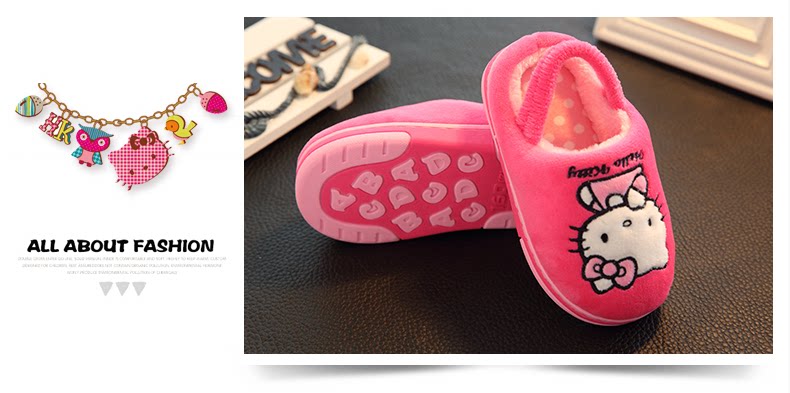 Chaussons enfants en autre HELLO KITTY pour hiver - semelle autre - Ref 1003871 Image 10
