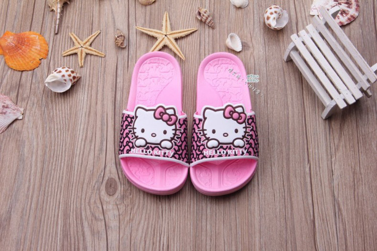 Chaussons enfants en autre HELLO KITTY pour été - semelle autre - Ref 986384 Image 14