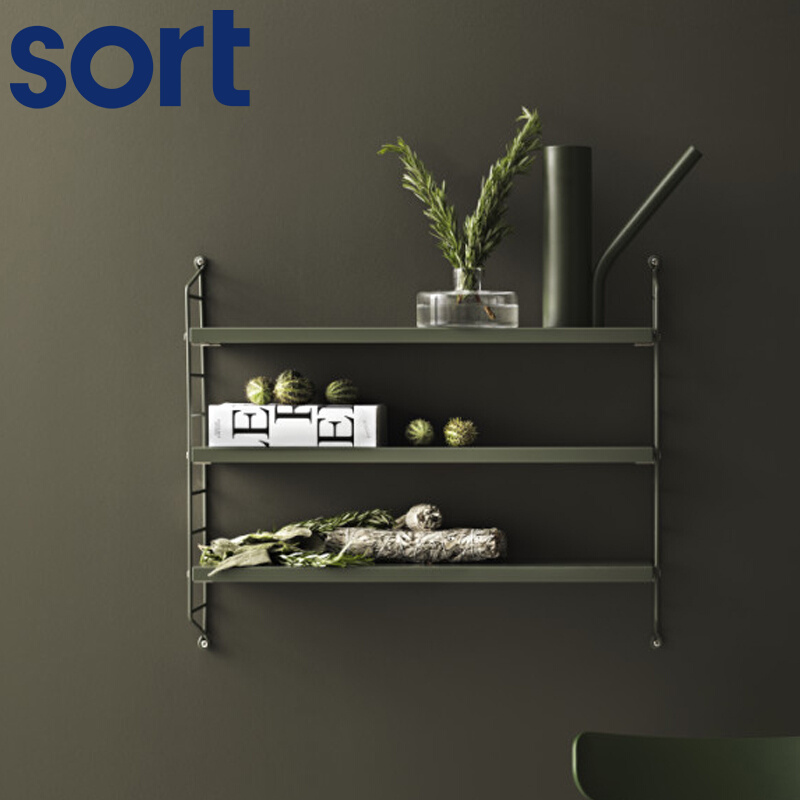 Sort Sweden String Nordic Multi-functional combined shelving wall Wall-mounted Shelf shelf Pocket