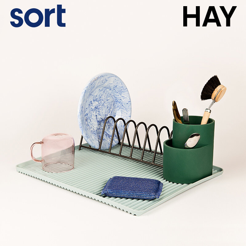 sort Denmark HAY Nordic kitchen storage tray plastic drain tray drain rack simple fashion DISH DRAI