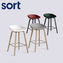sort Danish HAY wooden leg bar stool AAS 32 Nordic furniture modern minimalist classic tall bar chair bar chair