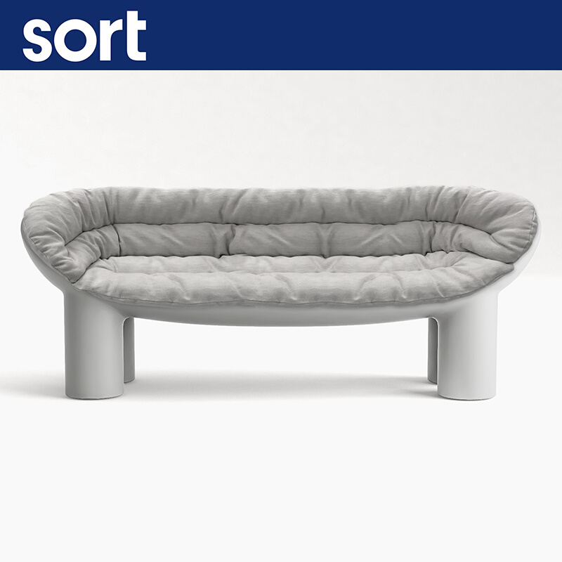 sort Italy Driade Two-person Legs Chair Outdoor Sofa Chair Roly Poly Sofa