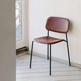 Сортировать датское сеноелочное обеденное кресло современное простые и модные стальные ноги -рулевой стул может сложить Soft Edge 40