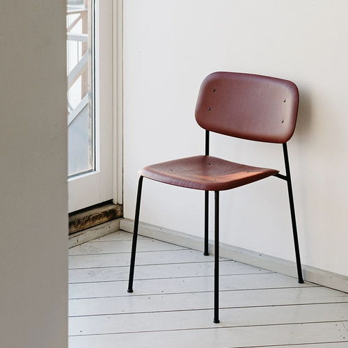 Сортировать датское сеноелочное обеденное кресло современное простые и модные стальные ноги -рулевой стул может сложить Soft Edge 40