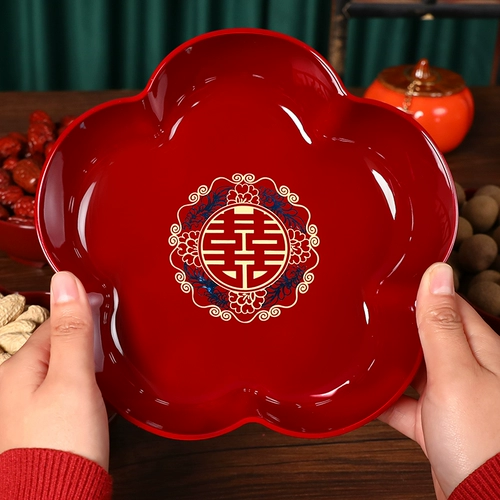 Свадебная фруктовая тарелка гостиная для красной свадебной конфет