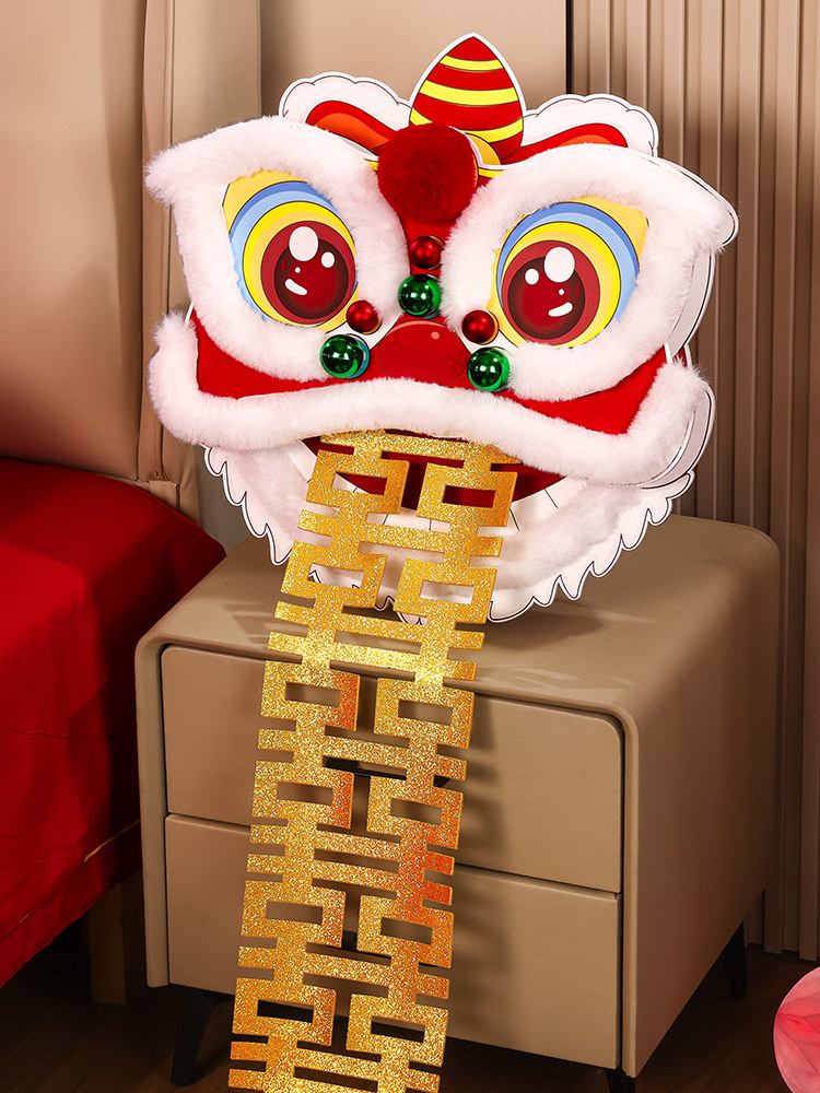 Wedding Lion Awakening Ornaments, Wedding Room Decoration, Bride's Dressing Gown, Photo Props, Wedding and Wedding Supplies