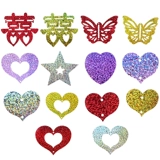 Воздушный шар, подвеска, блестки для ногтей в форме сердца