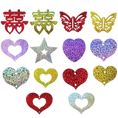 Воздушный шар, подвеска, блестки для ногтей в форме сердца