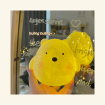 Korean ins cute bear girl heart LED night light bedside lamp room ornaments from night light feeding lamp dormitory