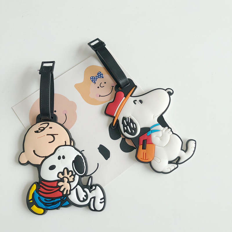 Han Feng ins dễ thương net đỏ con chó Charlie vali du lịch vượt qua phim hoạt hình tag túi trang trí mặt dây chuyền - Phụ kiện hành lý phụ kiện vali hcm