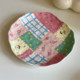 ສີຄີມ Donut*Niche Color Patchwork Ceramic Tableware Mug Coffee Cup Saucer Plate Bowl Gift