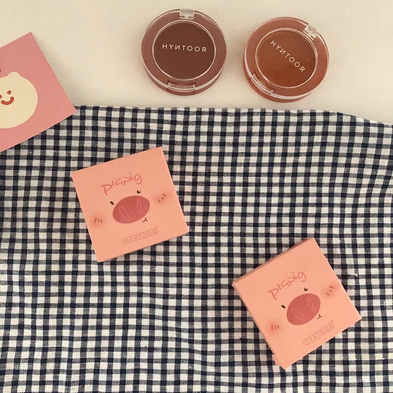 Hàn Quốc với cô gái trái tim hyntoor thỏ đen lợn lợn kem cháy nắng kem mousse má hồng trang điểm nude - Blush / Cochineal phấn má 3ce rose beige