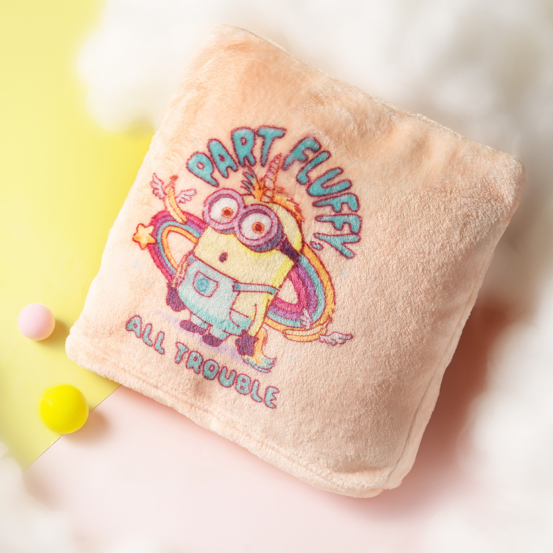 Minions Big-Eyed Cute Series｜Alipay Tap to Pay｜Ip Collaboration Edition Pillow Blanket