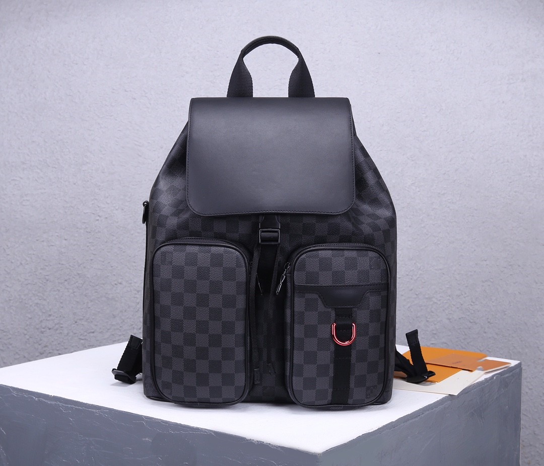 Real leather rear shoulder bag N40279 Fashion high quality version Men's bag Business Bag 100 hitch travel single shoulder bag