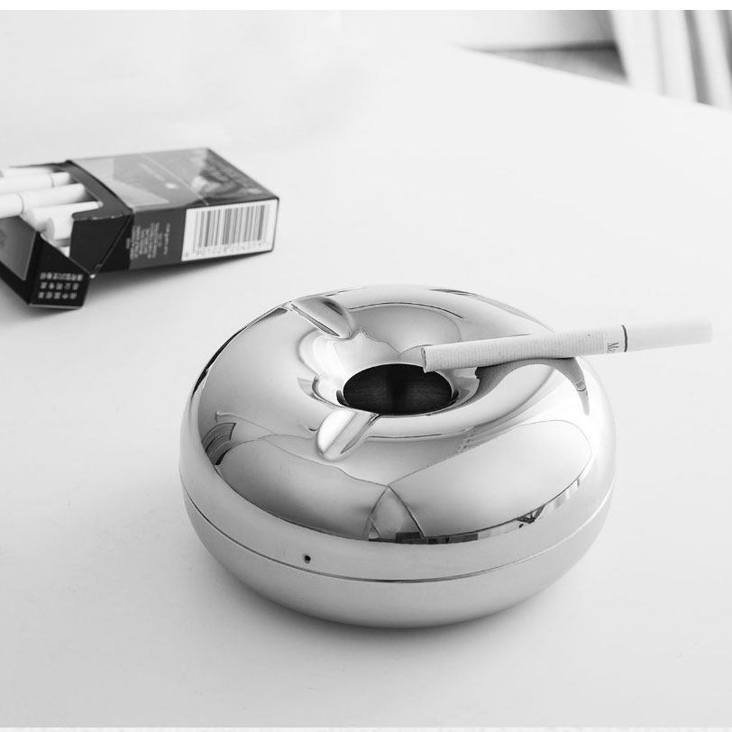 Export Dan*304 Stainless Steel Metal Ashtray Donut Ladies Boyfriend Gift Retro Metal Aroma Diffuser