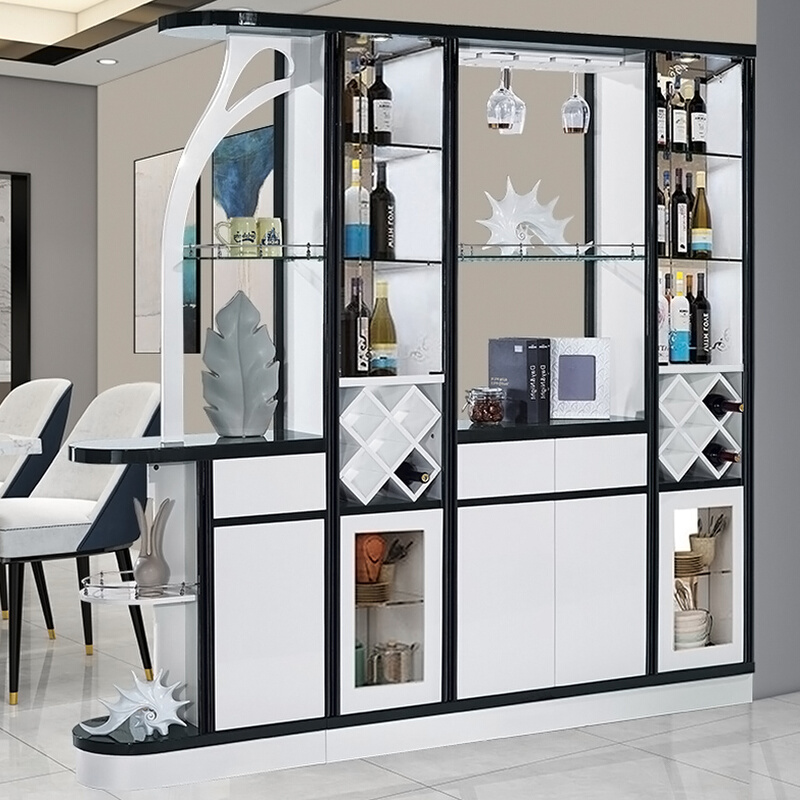 Living room large family wine cabinet partition porch cabinet entrance hall cabinet modern minimalist double-sided hall cabinet shoe cabinet screen