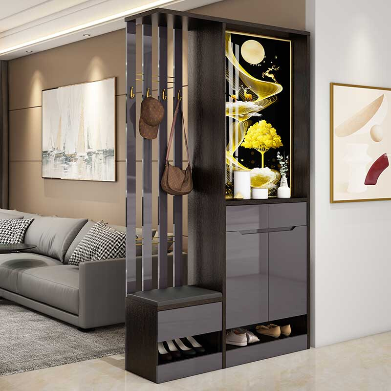Rear Modern Light Extravagant Screen Cabinet Partition Cabinet Living-room Entrance Door Hyun Closing Cabinet Shoes Cabinet Integrated Wine Cabinet Decorated Cabinet Room Hall Cabinet