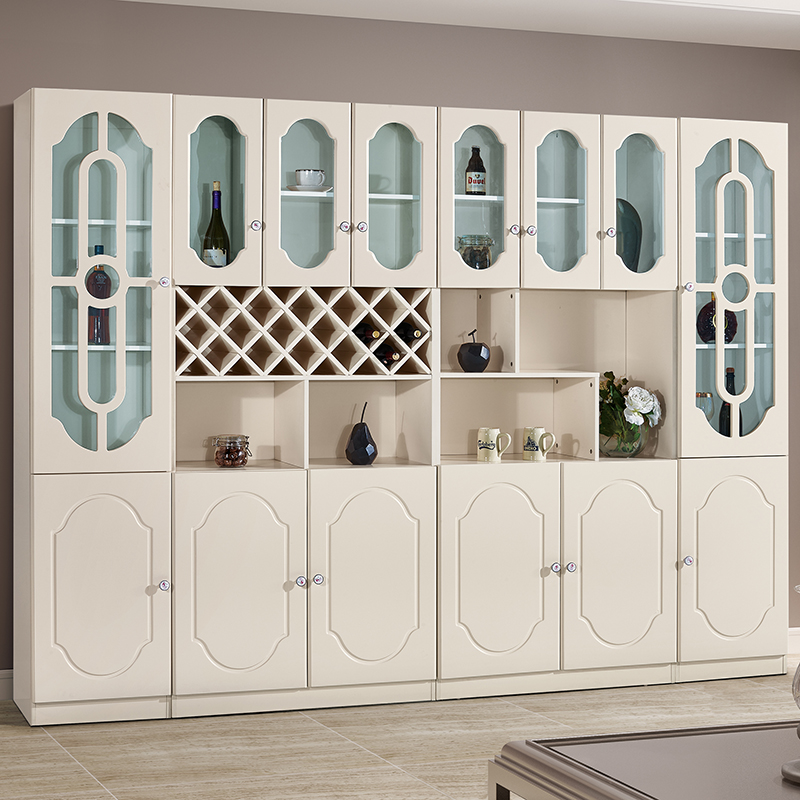 Dining Room Screen Dining Cabinet Oe-style Wine Cabinet Shoes Cabinet integrated by wall Living room Modern partition Decembelance Decorative Genguan Room Cabinet
