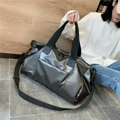 French niche business short-distance travel bag female portable men's light and large capacity luggage bag shoulder crossbody Fitness Bag