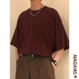 Однотонная белая приятная телу японская ретро футболка подходит для мужчин и женщин