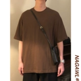 Однотонная белая приятная телу японская ретро футболка подходит для мужчин и женщин