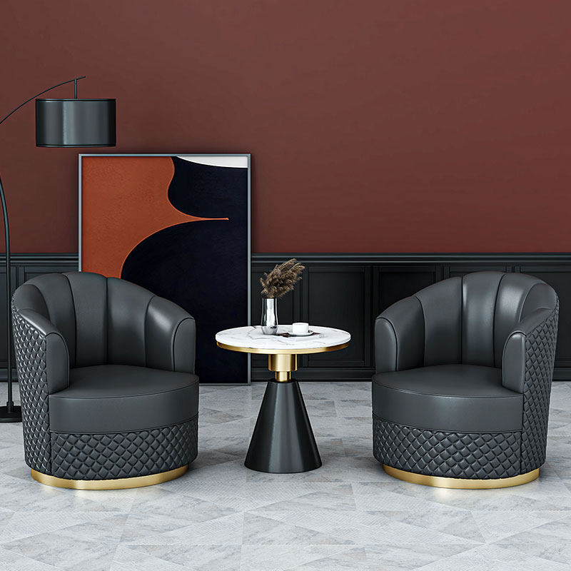 Single Single Sofa Chair Subsample House Display Center Lounge Hotel Casual Reception Fair Guests and chairs Combined front desk