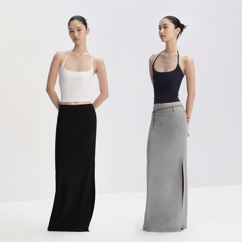 Ra Everyday Freely Adjustable Chest Pad Detachable Slim-Fit Halter Top